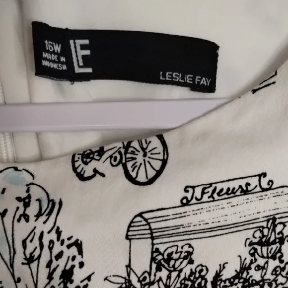 Leslie Fay Black and White Sheath Mini Dress - Picture 3 of 17